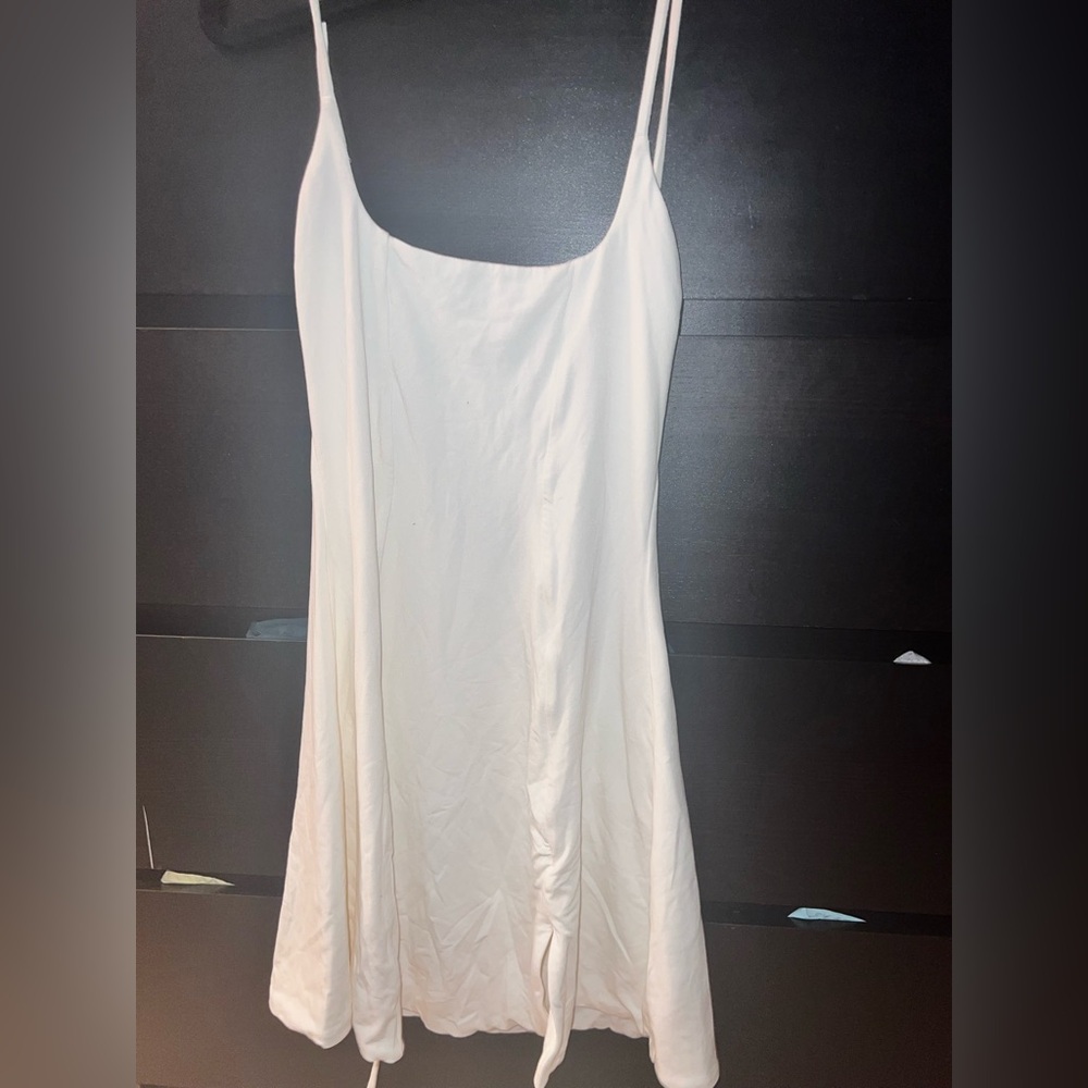 OH POLLY white skater dress